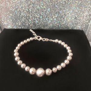 Sterling Silver Beaded Bracelet